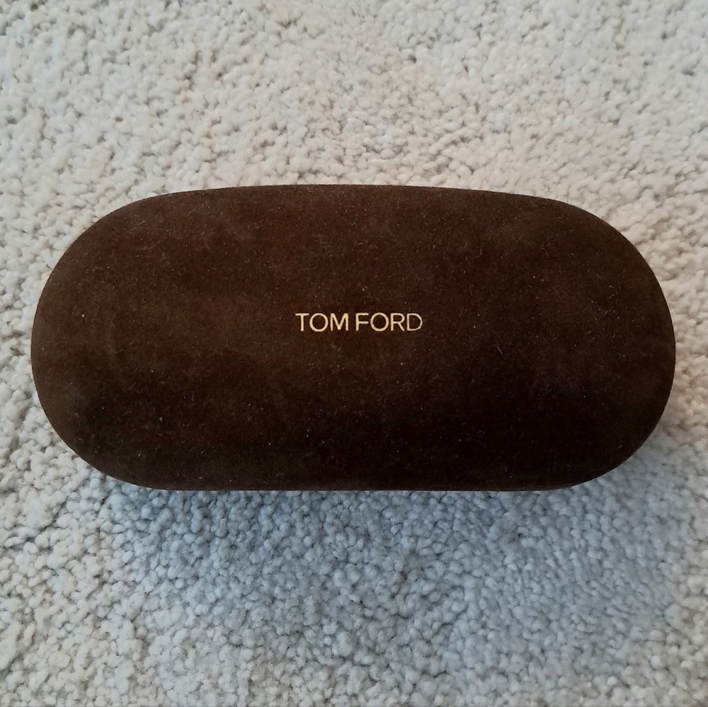TOM FORD Brown Eyeglasses case